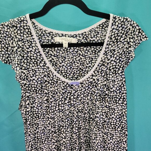 Company Ellen Tracy Womens Floral Midi Dress Black/White Print Size M - Picture 5 of 8